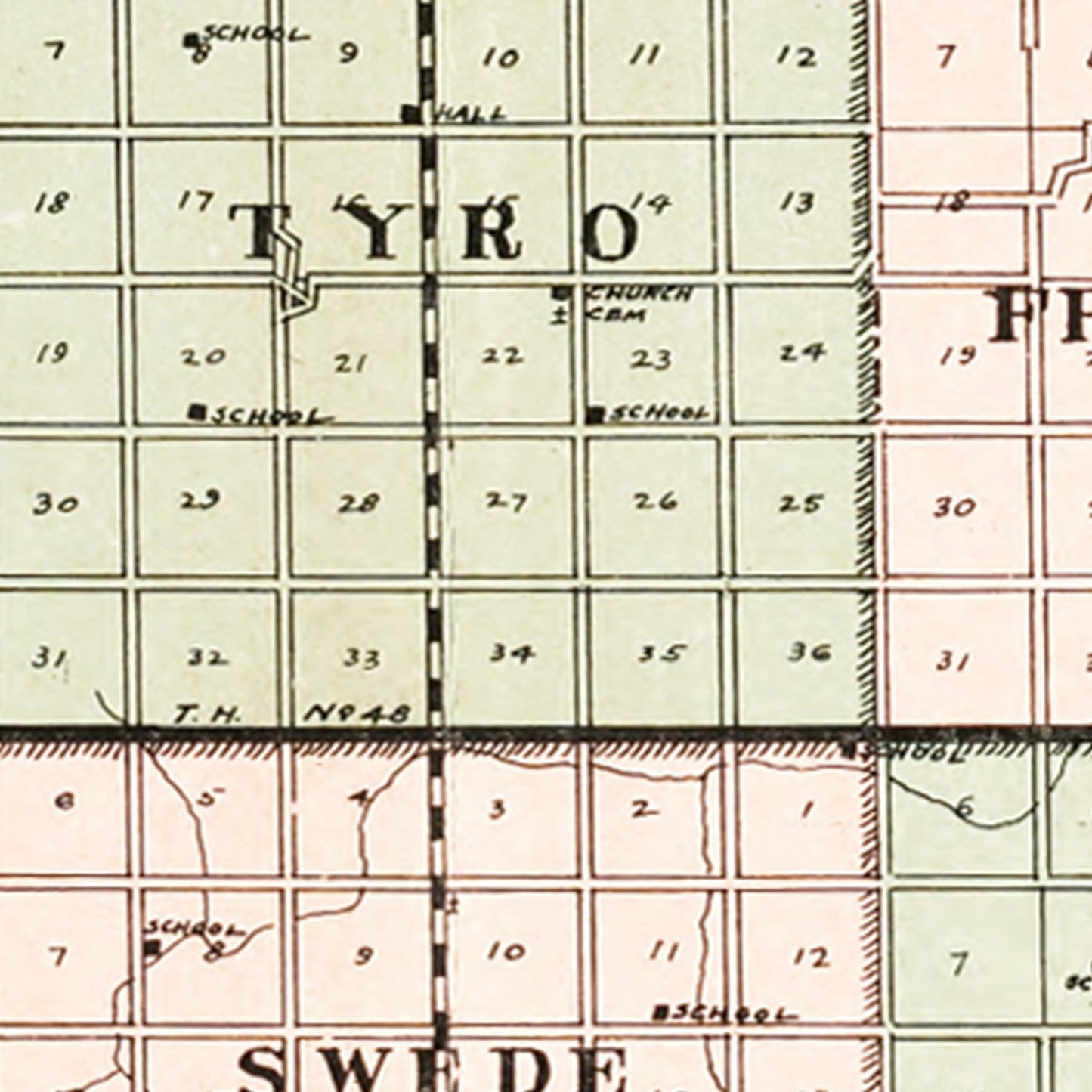 Vintage Map of Yellow Medicine County, Minnesota, 1929