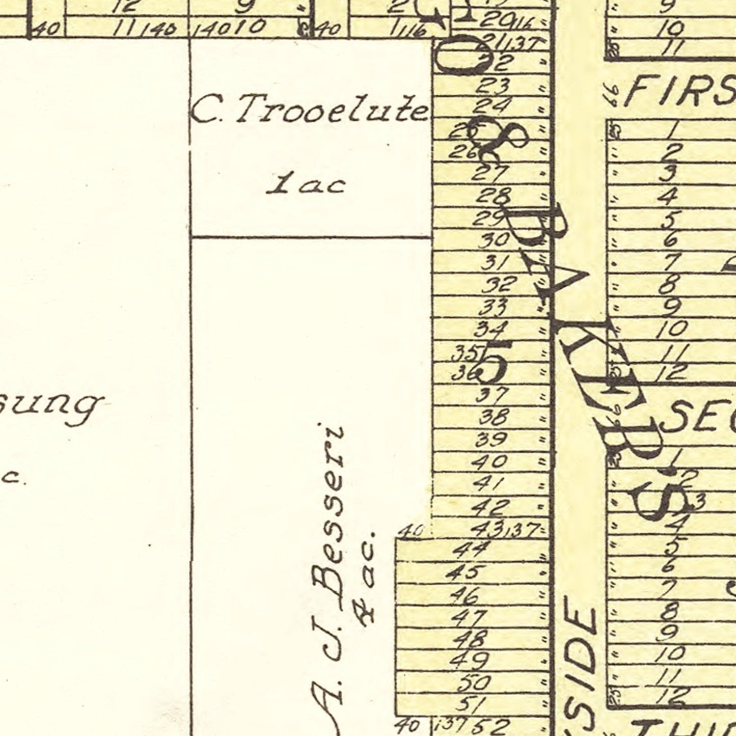 Vintage Map of Ogema, Minnesota, 1929