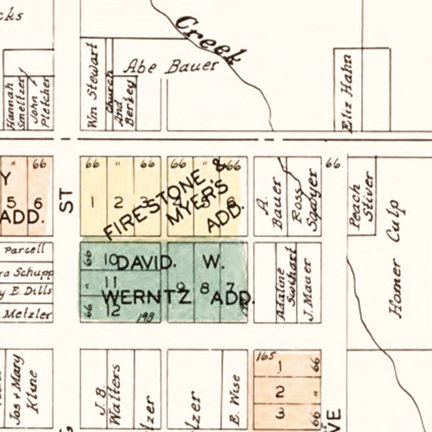 Vintage Map of Wakarusa, Indiana, 1929