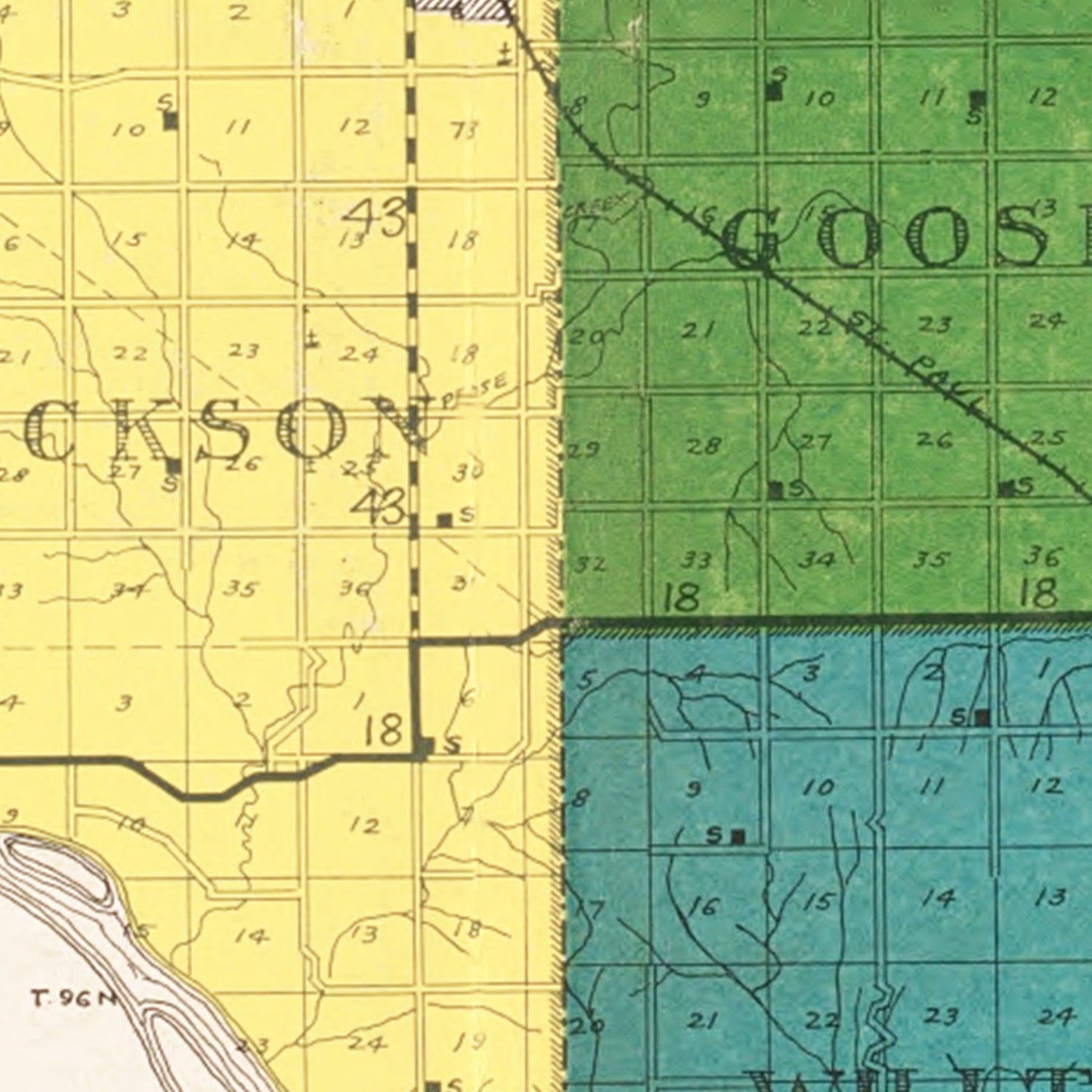 Vintage Map of Charles Mix County, South Dakota, 1931