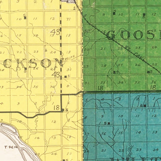 Vintage Map of Charles Mix County, South Dakota, 1931