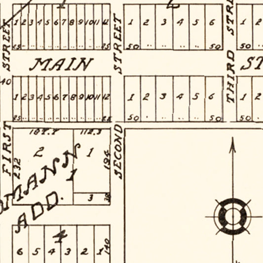 Vintage Map of Spring Brook, North Dakota, 1937