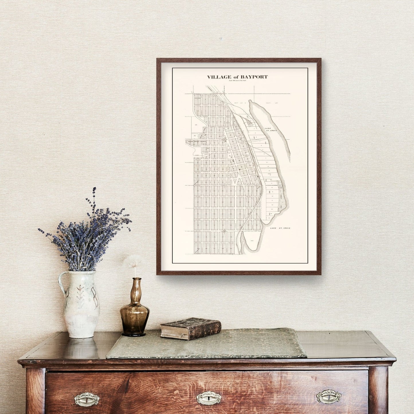 Vintage Map of Bayport, Minnesota, 1938