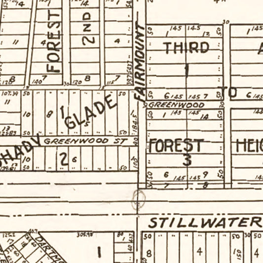 Vintage Map of Mahtomedi, Minnesota, 1938