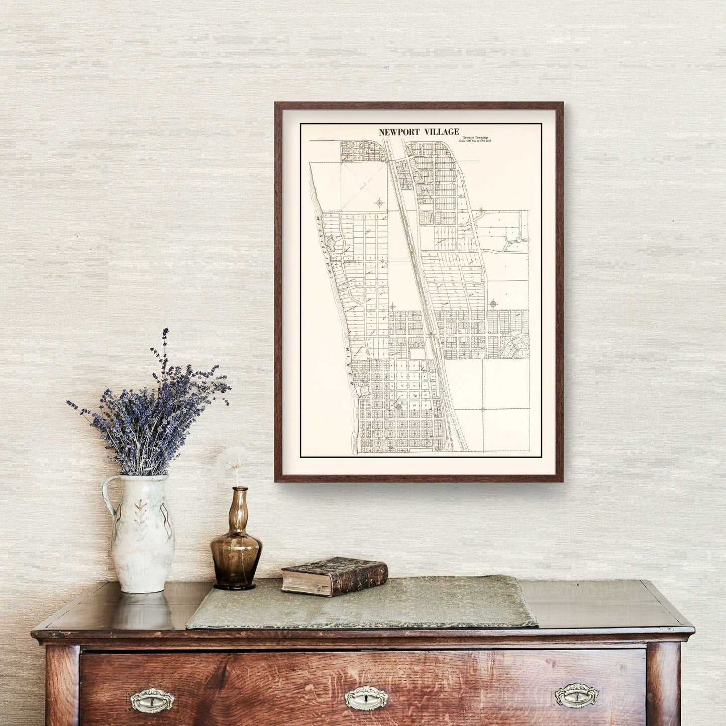 Vintage Map of Newport, Minnesota, 1938