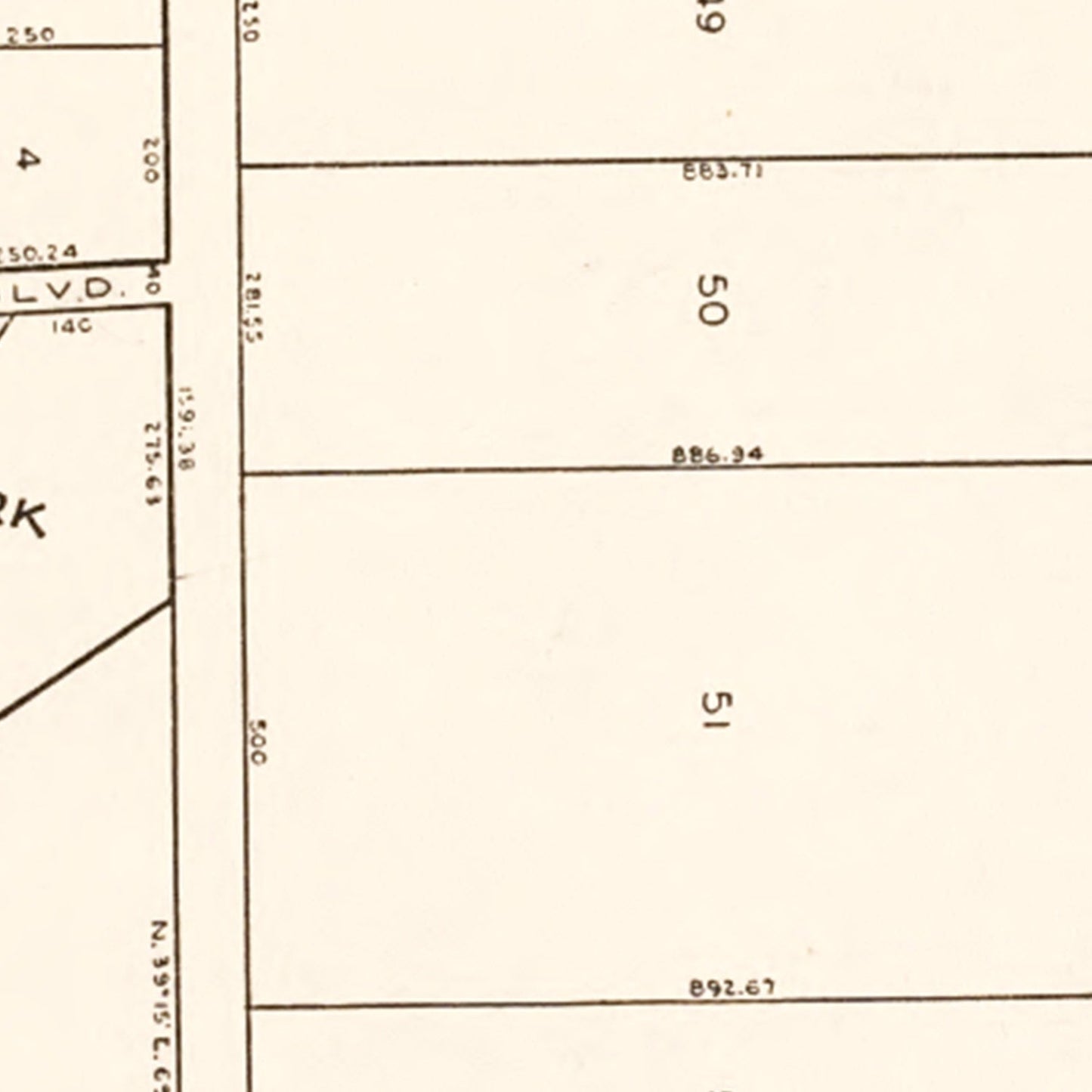 Vintage Map of Lake Emlo, Minnesota, 1938