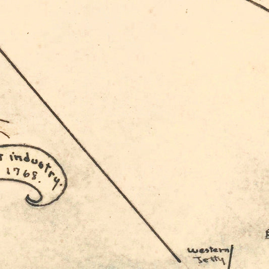 Vintage Map of Nantucket, Massachusetts, 1930