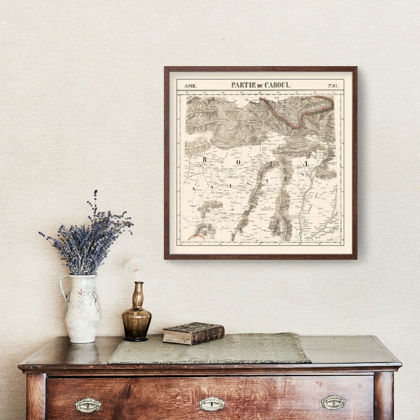 Vintage Map of Afghanistan, 1827