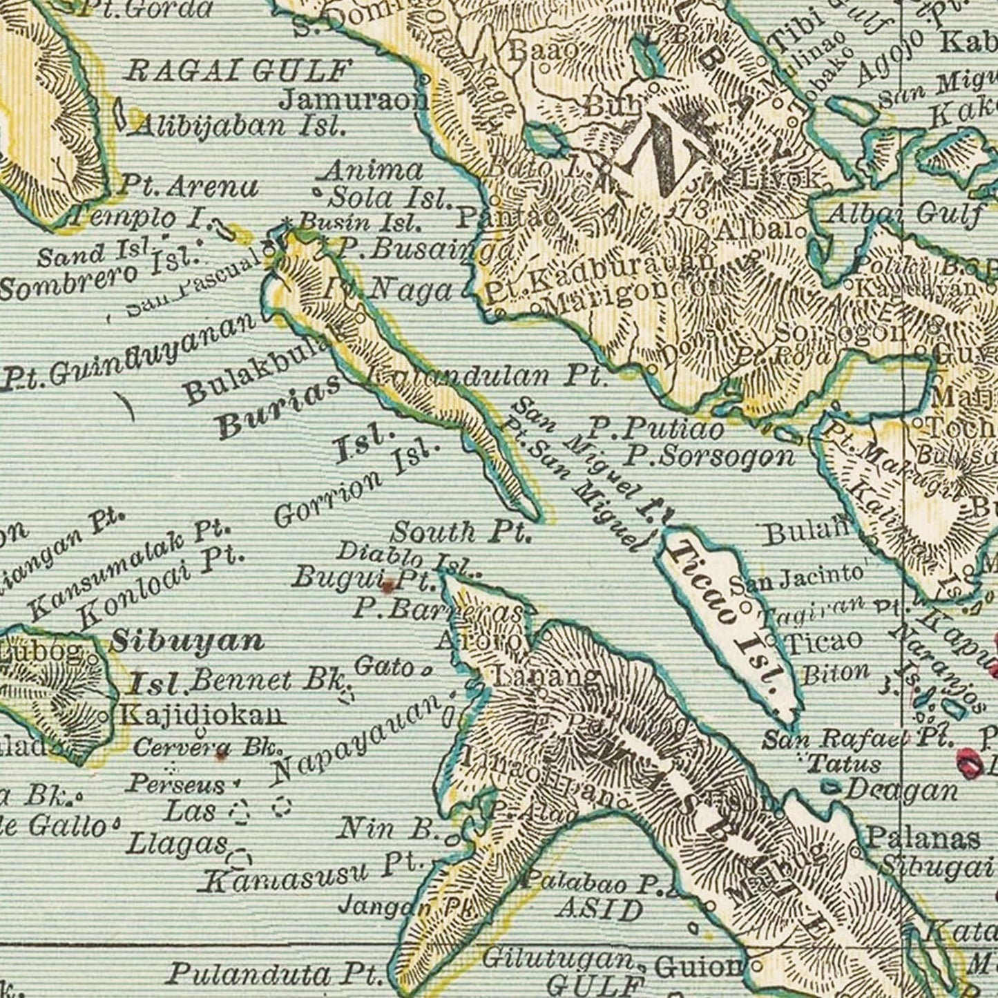 Vintage Map of the Philippines, 1899