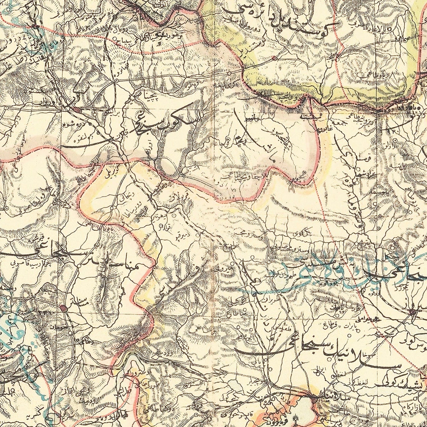 Vintage Map of the Balkans, 1906