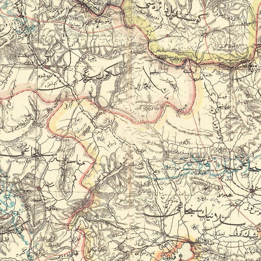 Vintage Map of the Balkans, 1906