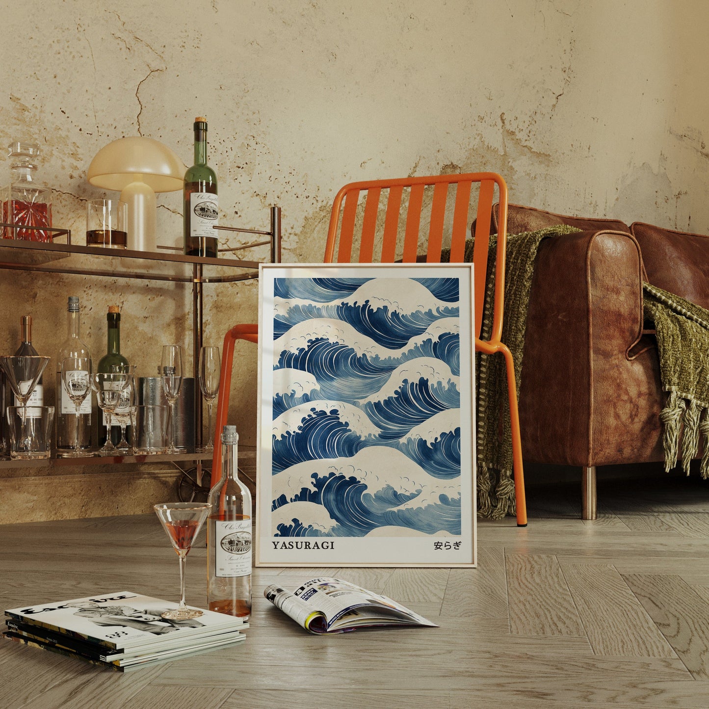 Japanese Wave Print Ukiyo-e Ocean Wall Art