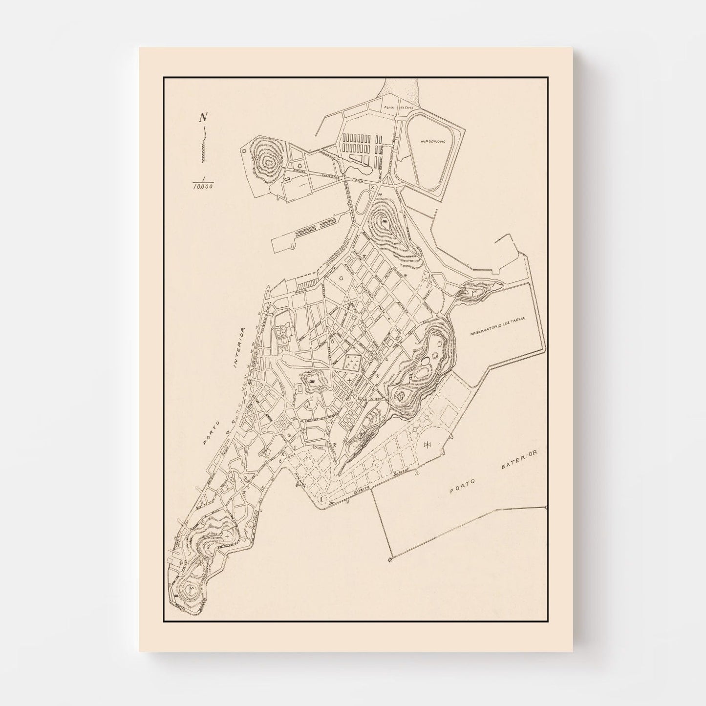 Vintage Macao Map, 1943