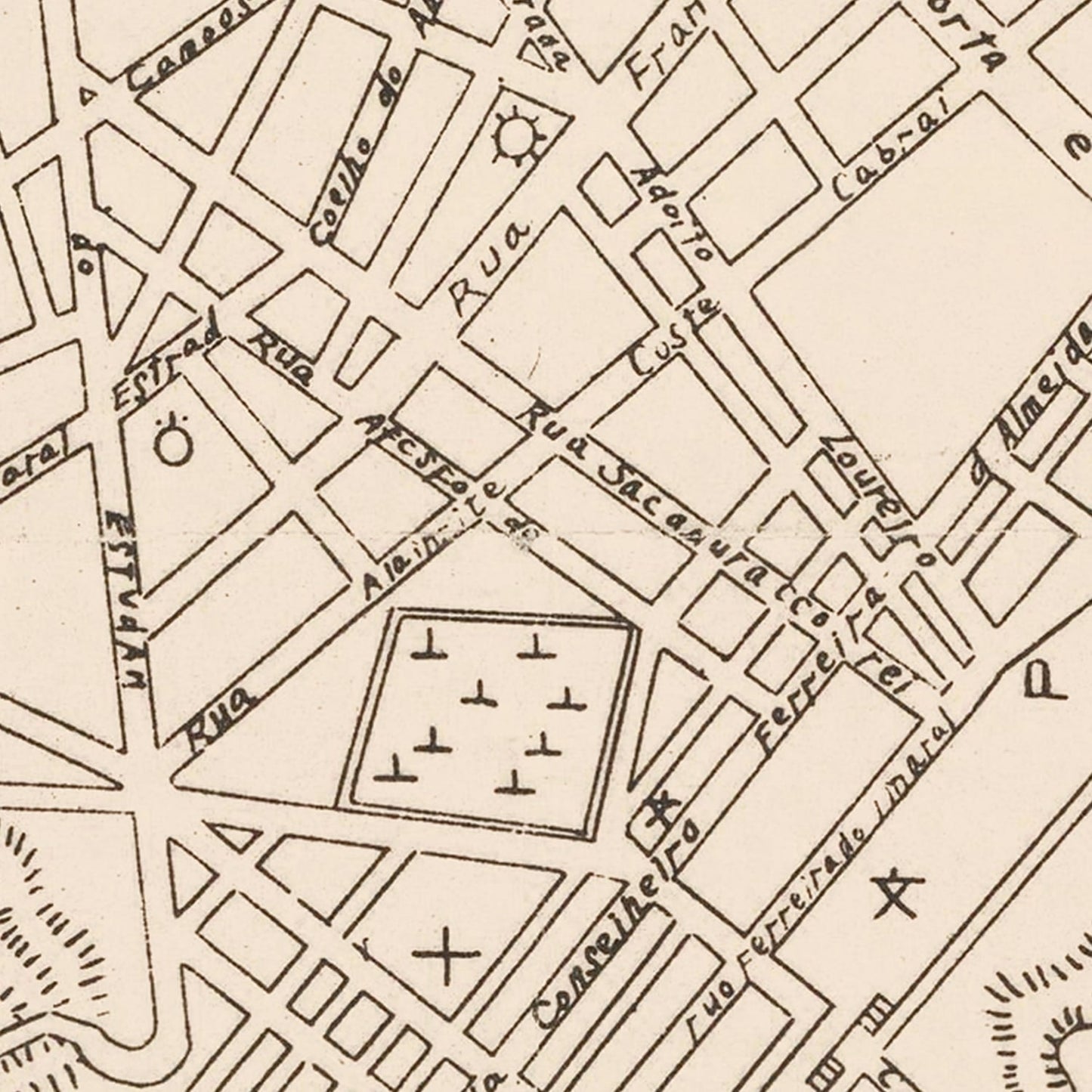Vintage Macao Map, 1943
