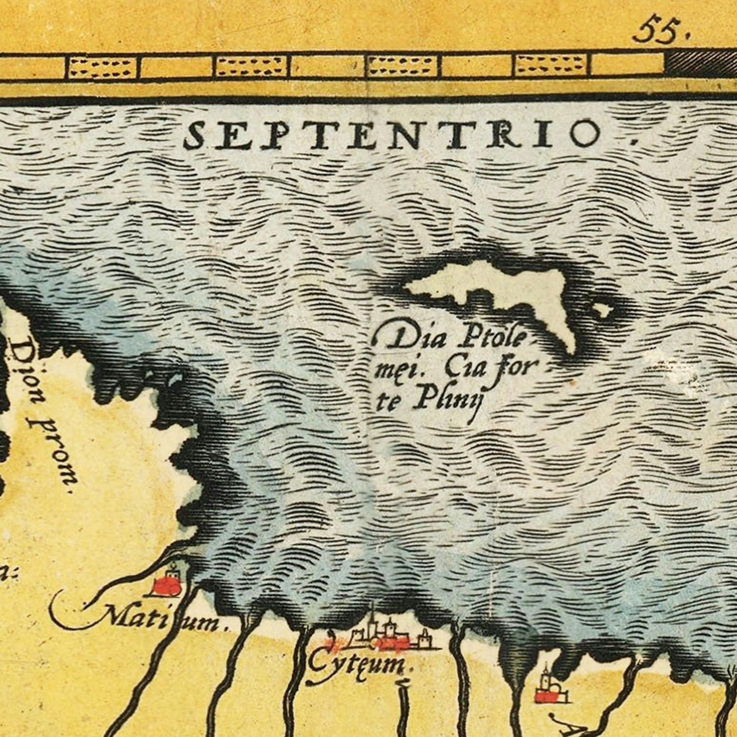 Vintage Map of Crete and Greek Islands, 1603