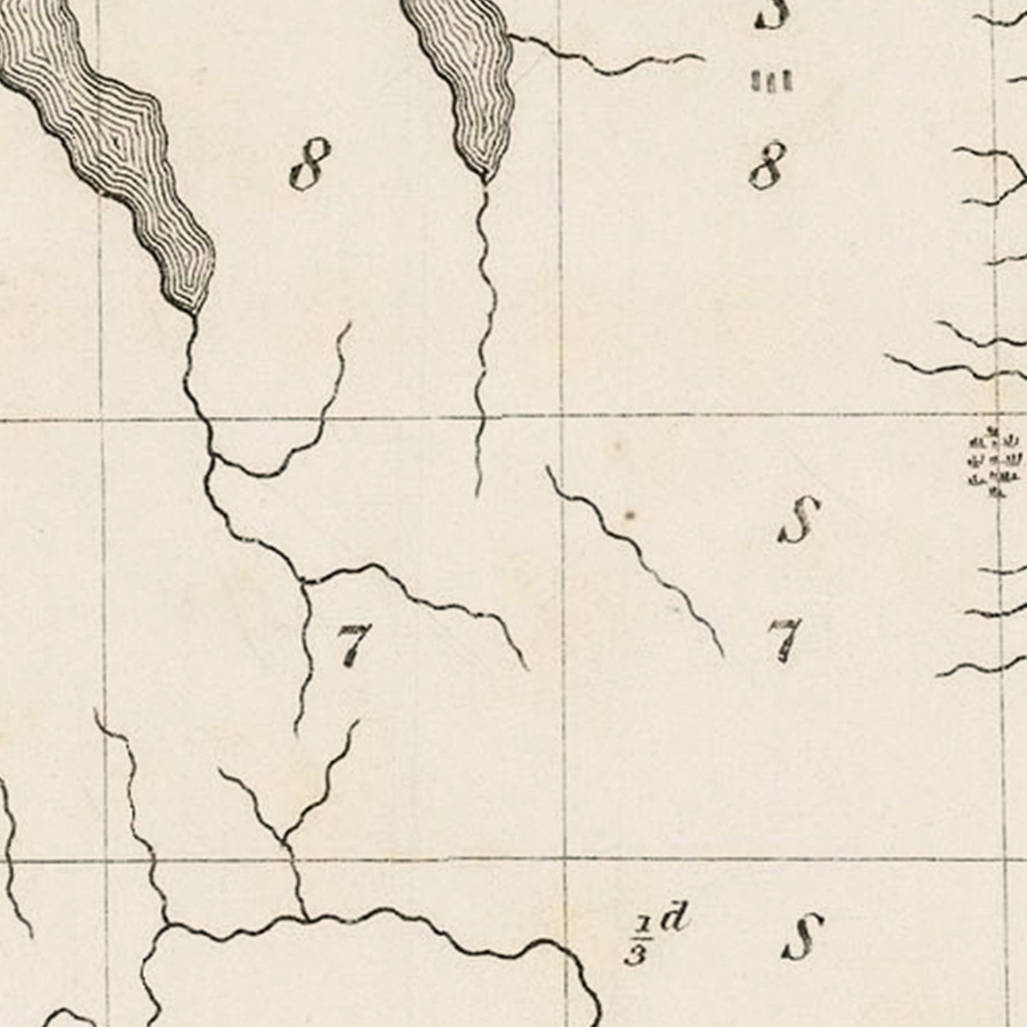 Vintage Finger Lakes Region Map, New York, 1849