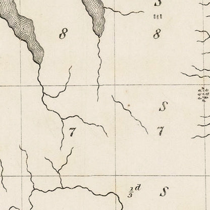 Vintage Finger Lakes Region Map, New York, 1849