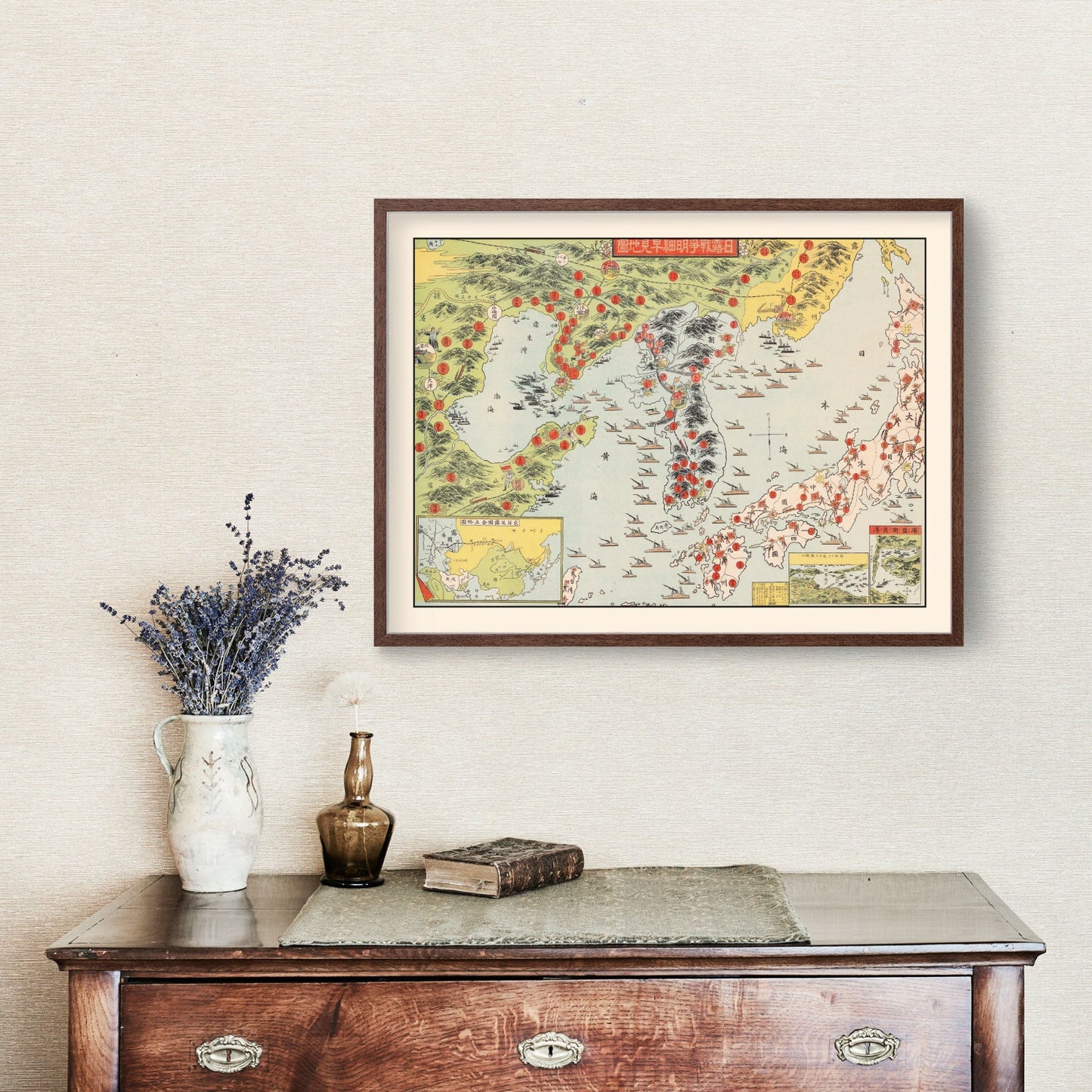 Vintage Map of Korea, 1904