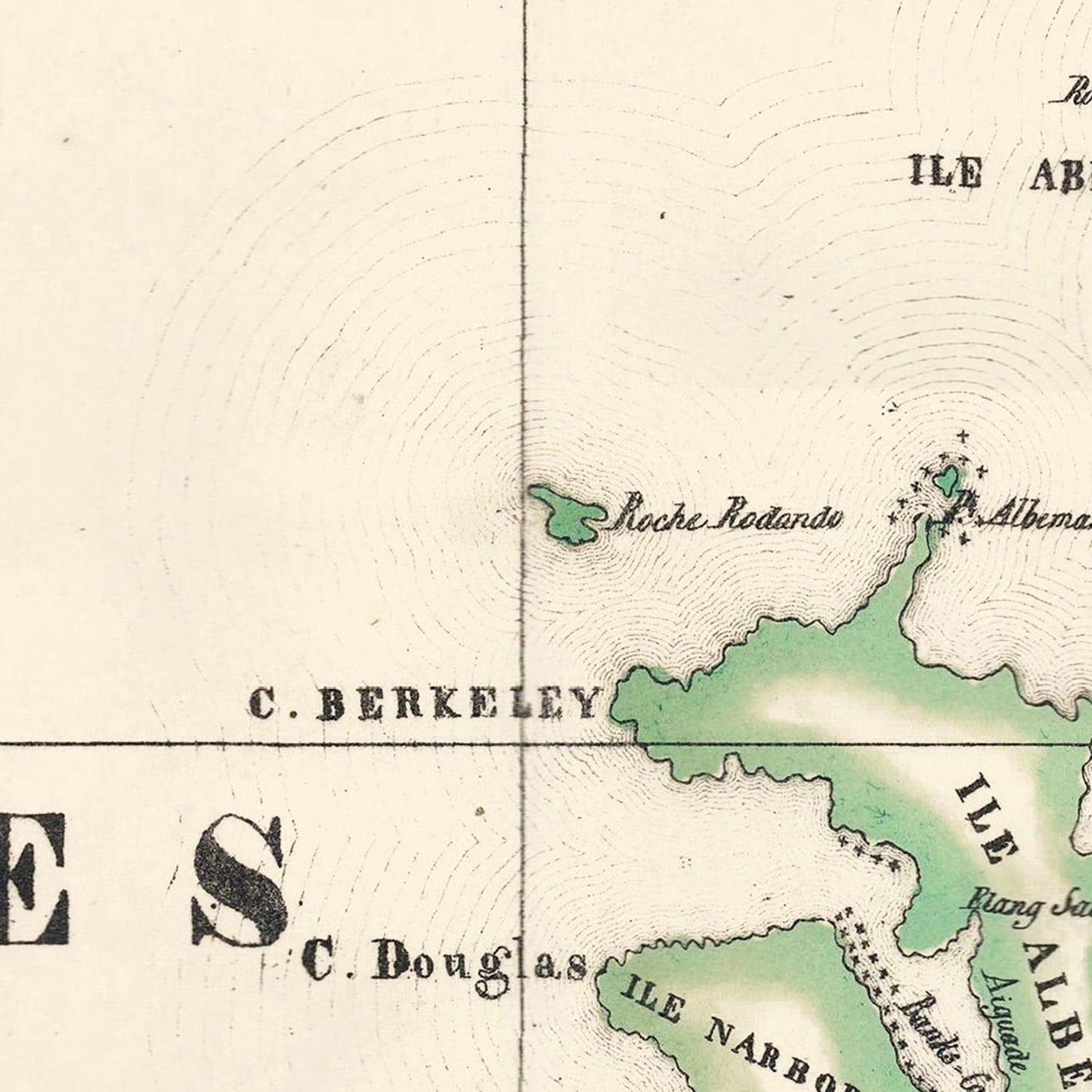 Vintage Galapagos Islands Map, 1827