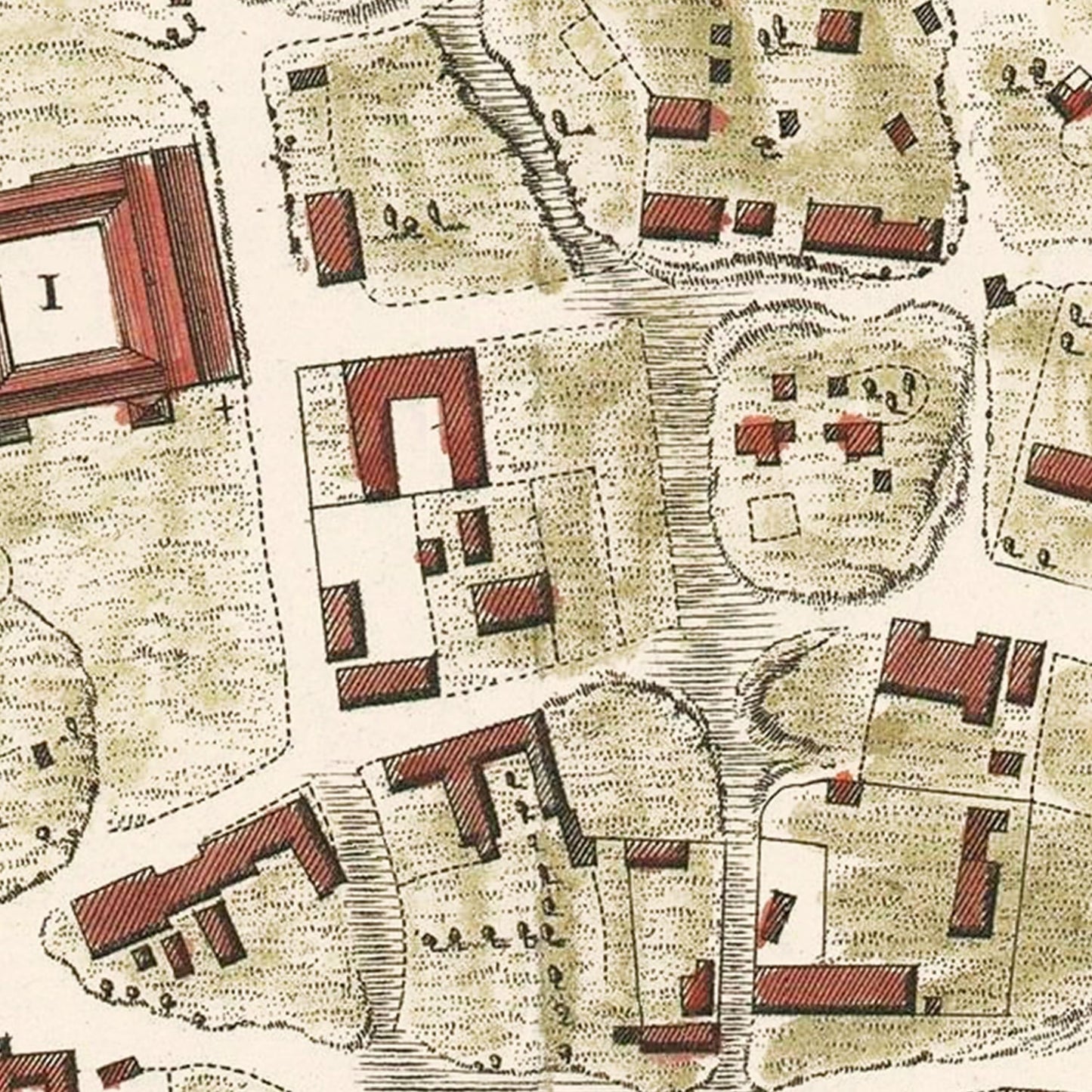 Vintage Map of Asuncion, Paraguay, 1809