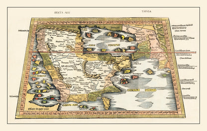 Vintage Map of Arabia, 1513