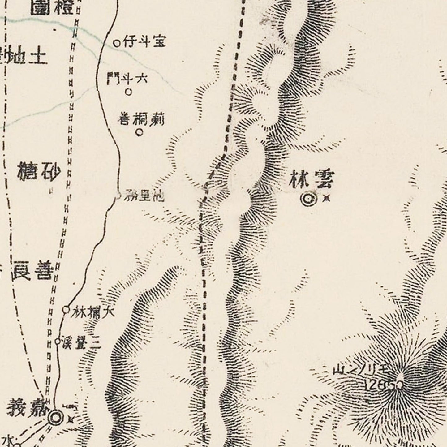 Vintage Map of Taiwan, 1895