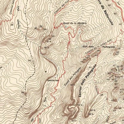 Vintage Map of Montserrat, Caribbean, 1949