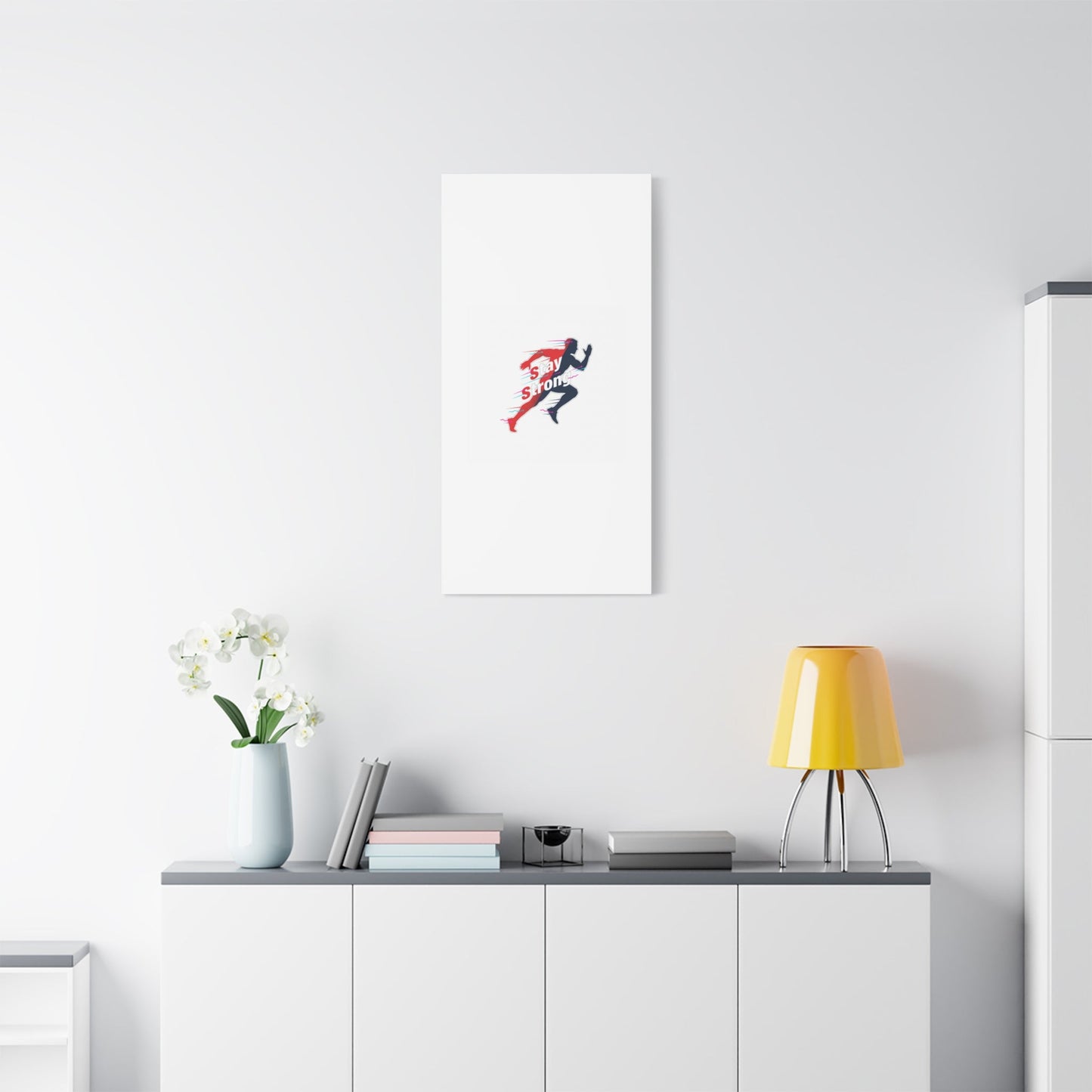Stay Strong Runner Canvas | Fitness Motivation, Gym Wall Art