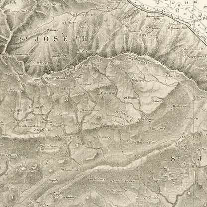 Vintage Nautical Map of Barbados, 1927