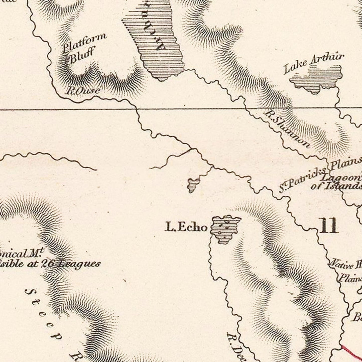 Vintage Map of Tasmania, 1831