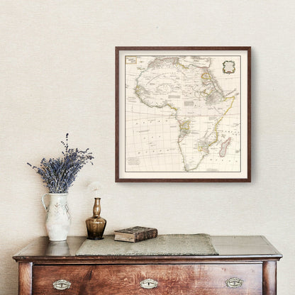 Vintage Map of Africa, 1755