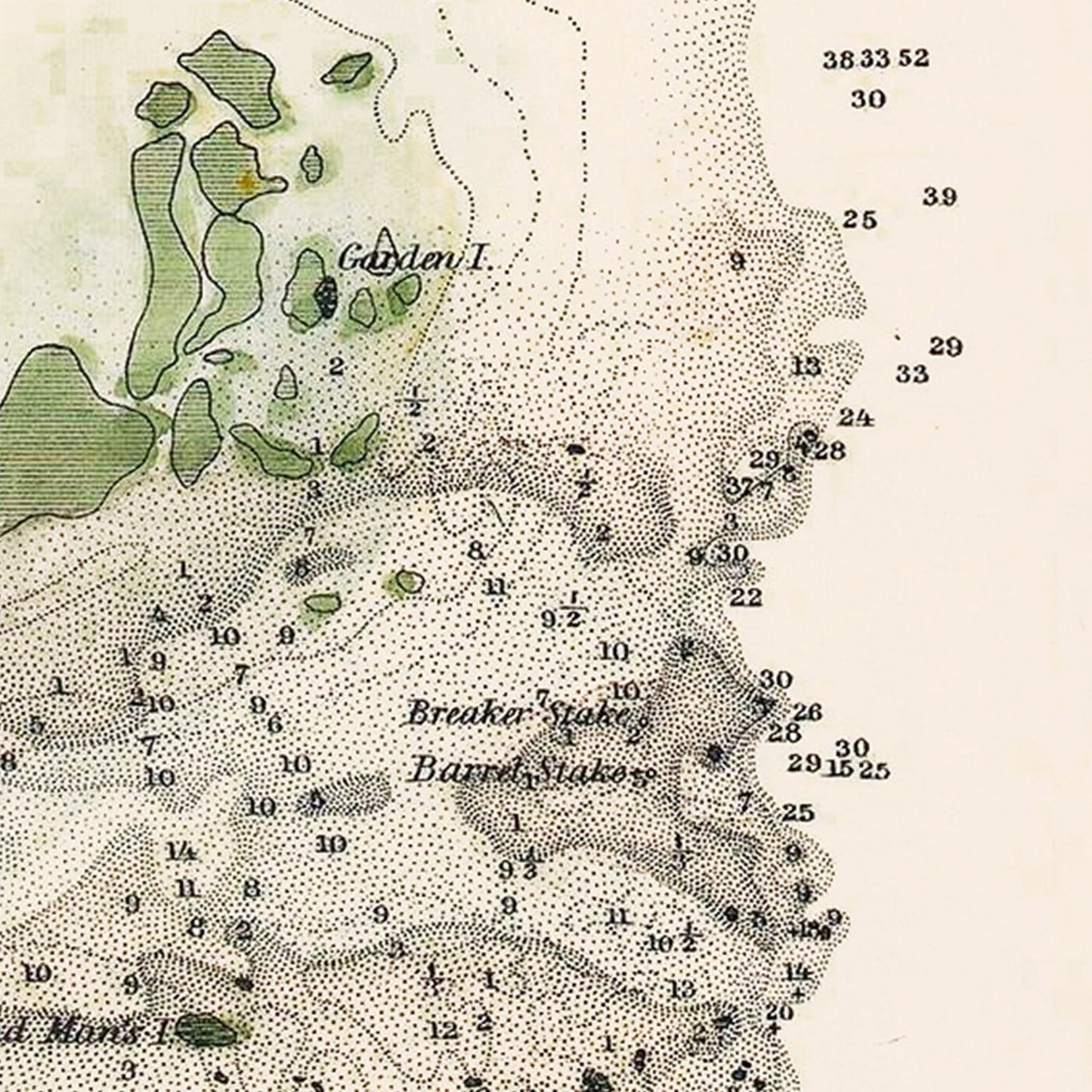 Vintage Mississippi River Delta Map, 1851