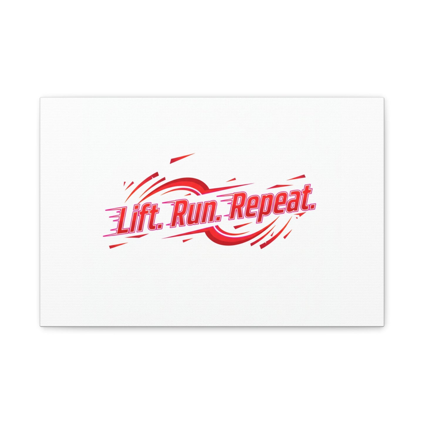 Lift Run Repeat Canvas | Fitness Wall Art, Gym Motivation