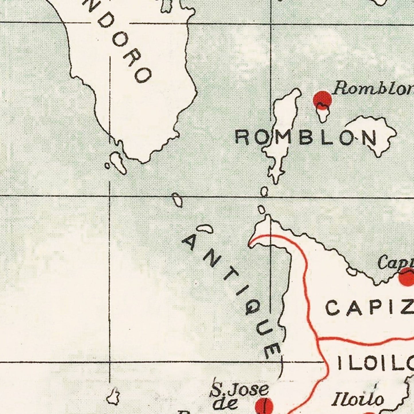 Vintage Map of the Philippines, 1910