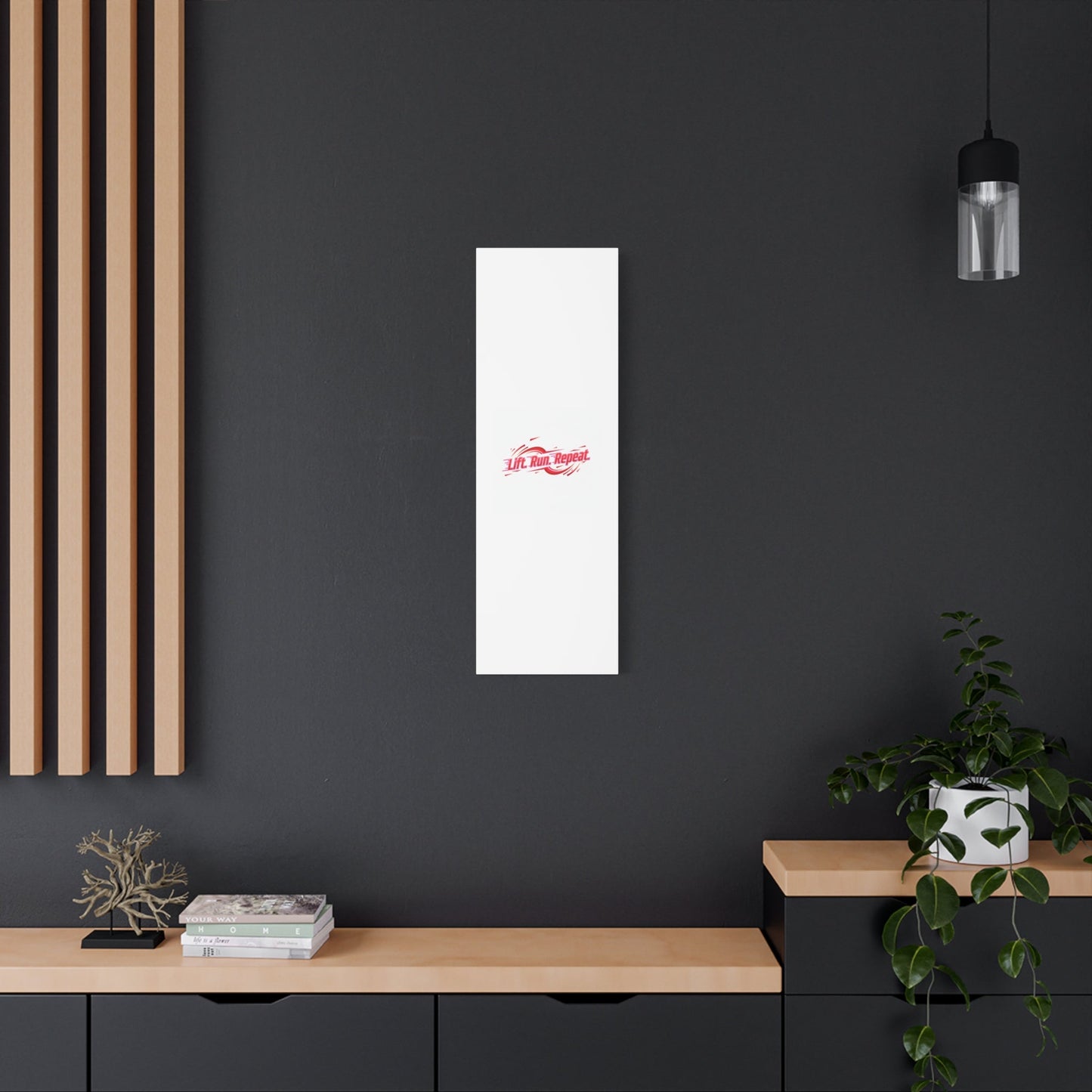 Lift Run Repeat Canvas | Fitness Wall Art, Gym Motivation