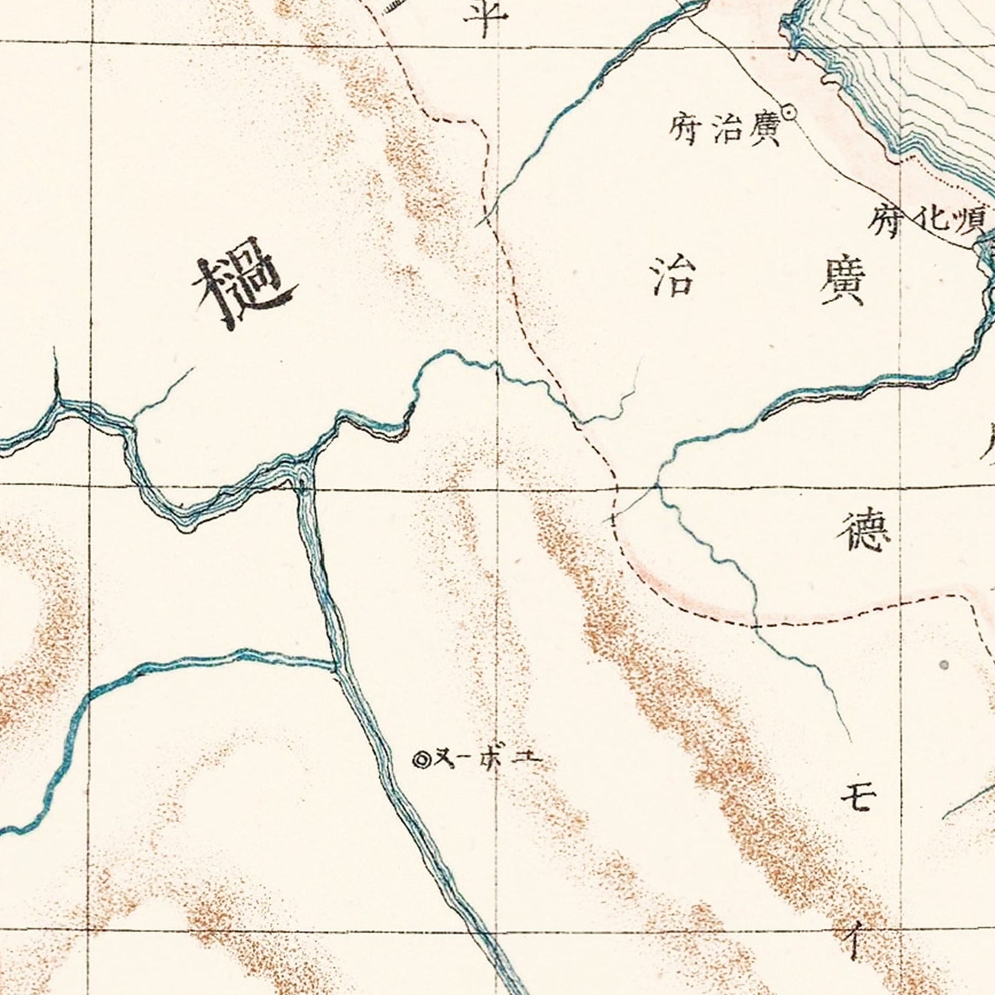 Vintage Vietnam and Cambodia Map, 1881