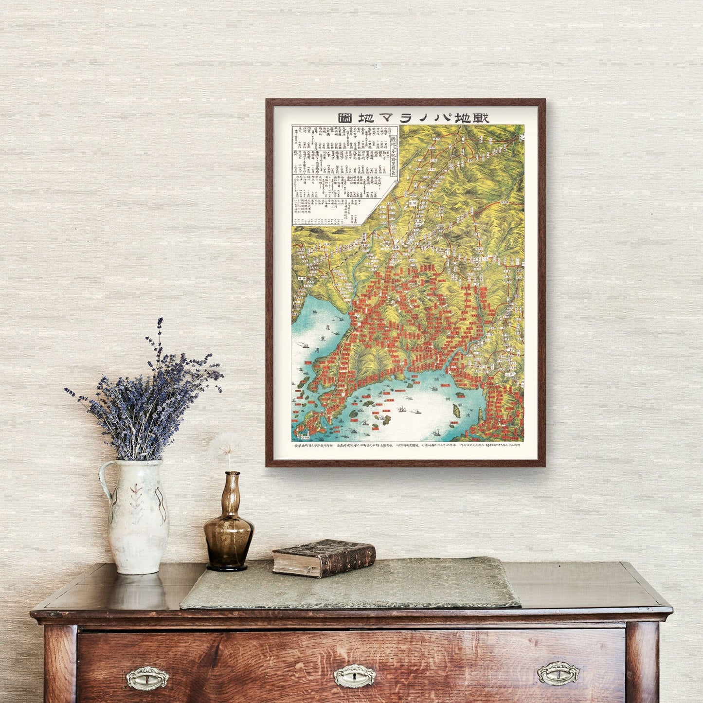 Vintage Liaodong Peninsula Map, 1904