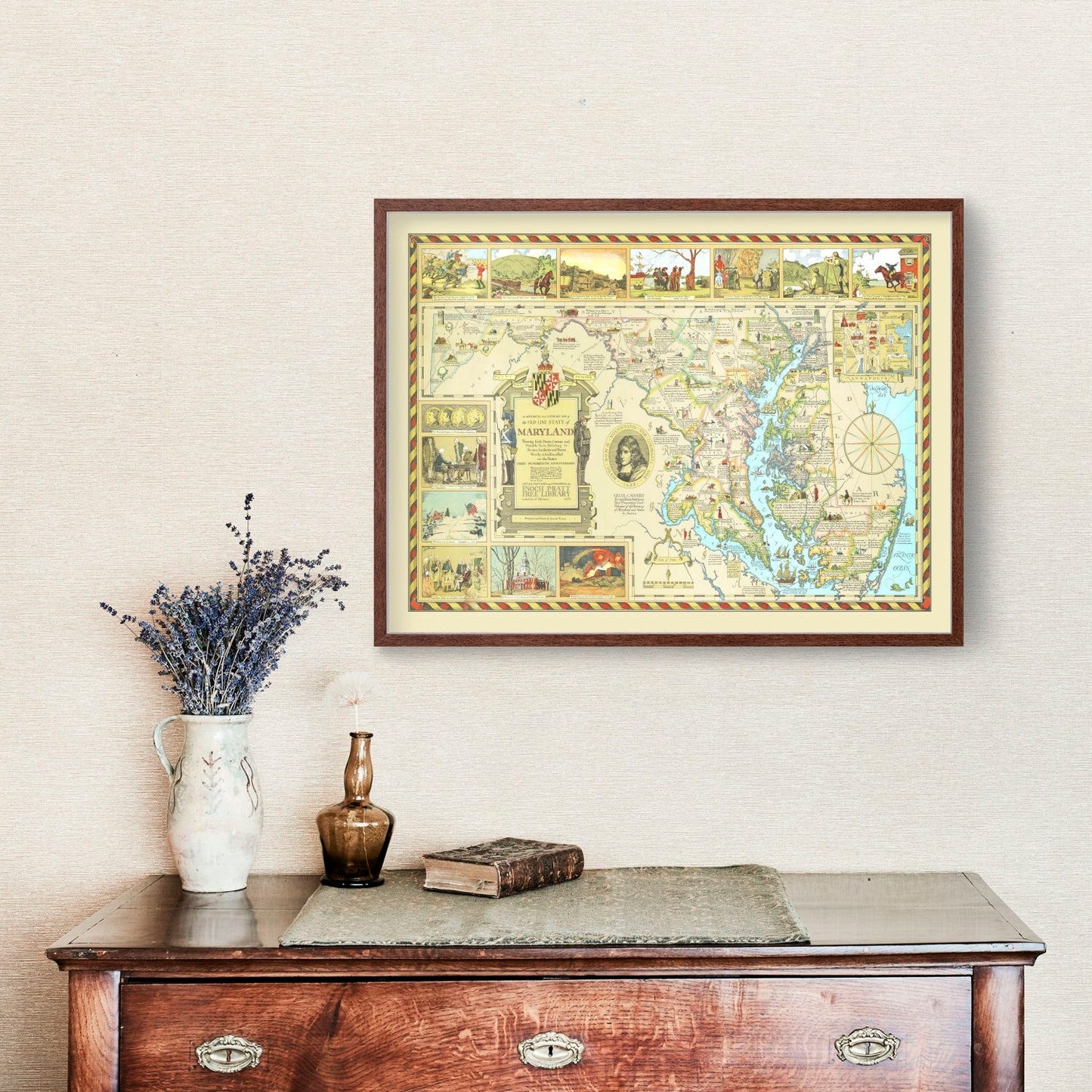 Vintage Map of Maryland, 1931 Edition