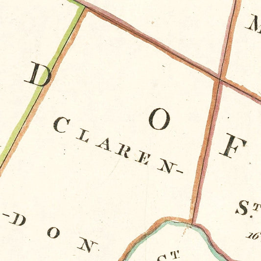 Vintage Map of Jamaica, 1773