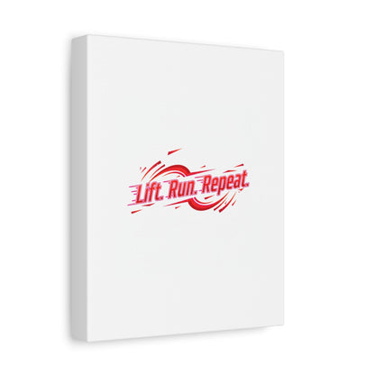 Lift Run Repeat Gym Motivation Canvas Wall Art