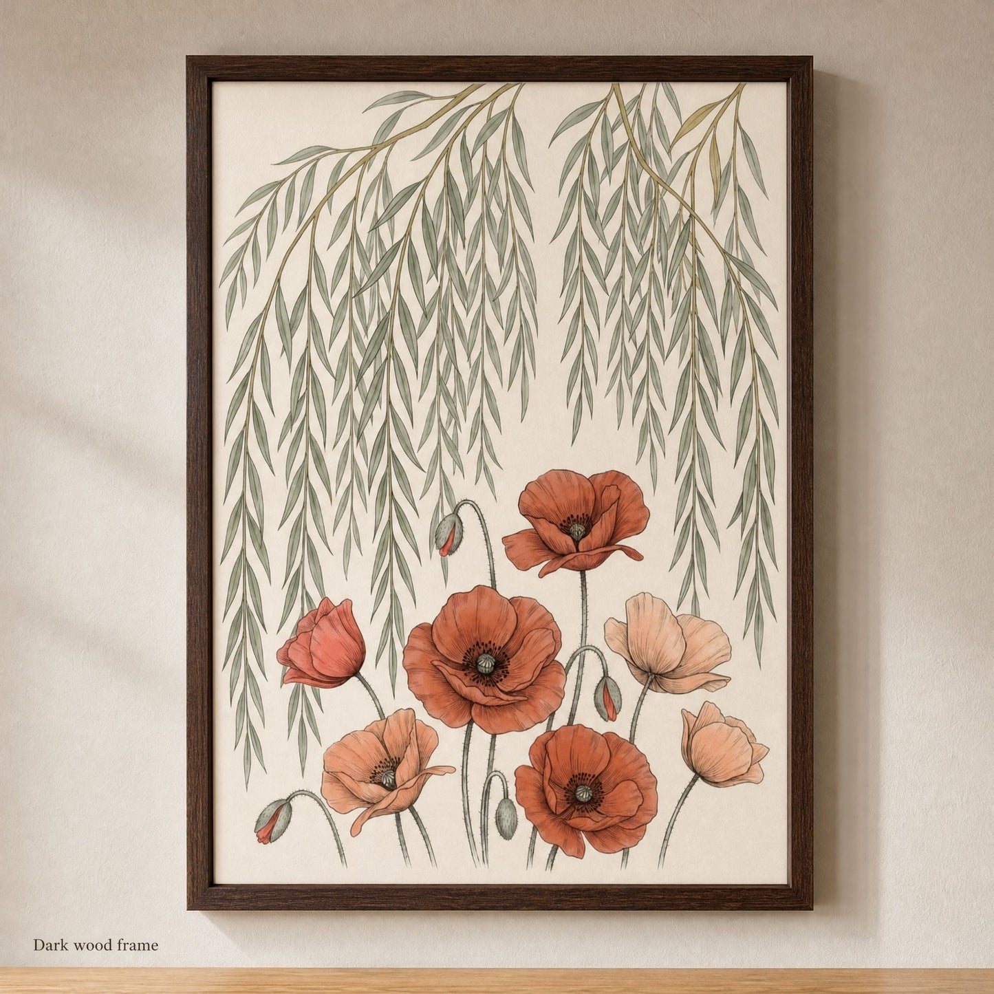 Poppy and Willow 9th Anniversary Wall Art, Framed