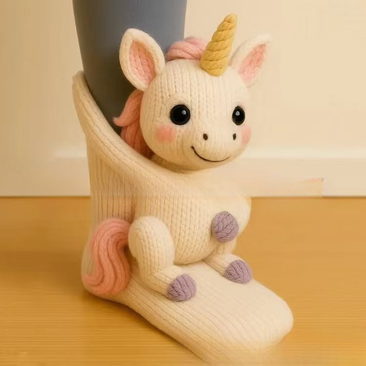 Cute Animal Socks: 3D Plush Friends for Your Feet