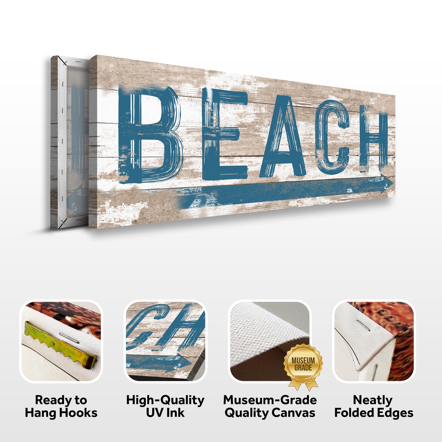 Beach House Canvas Sign V