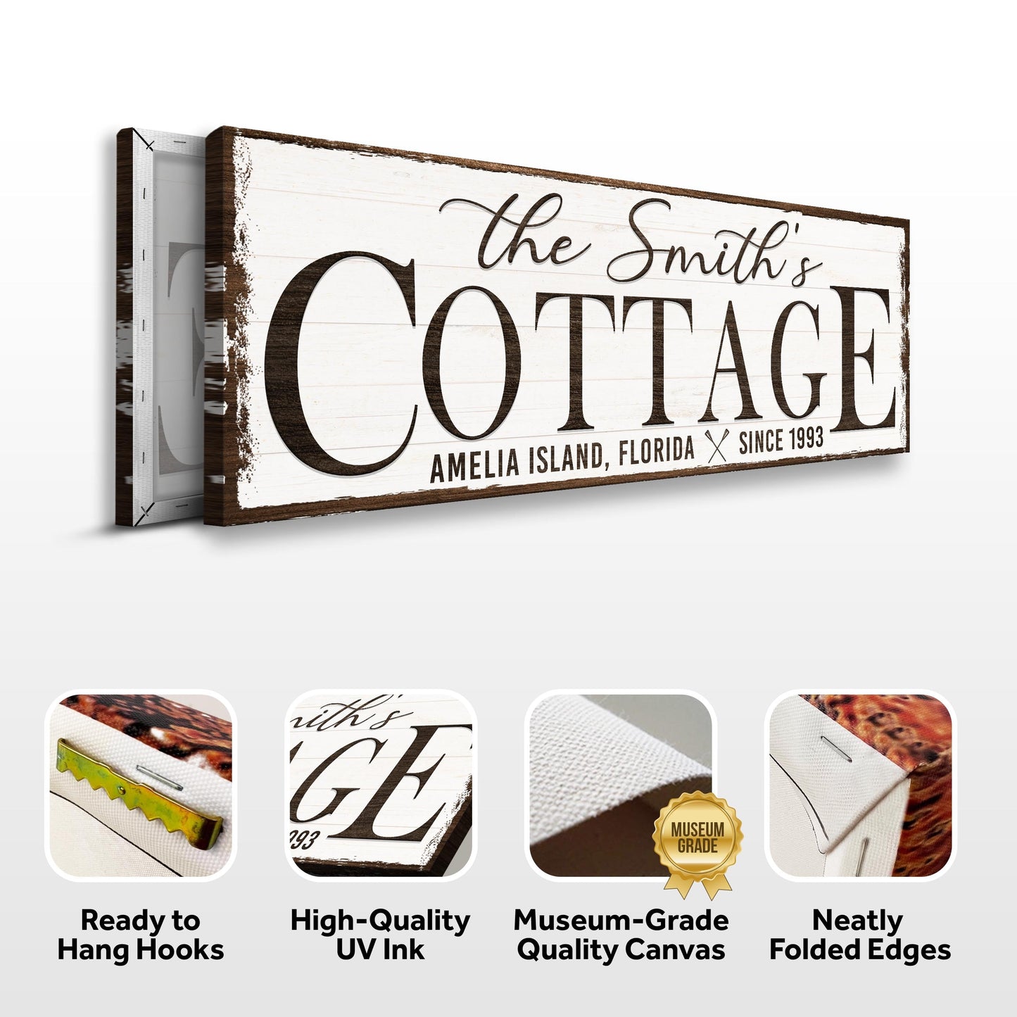 Cottage Beach House Canvas Wall Art II