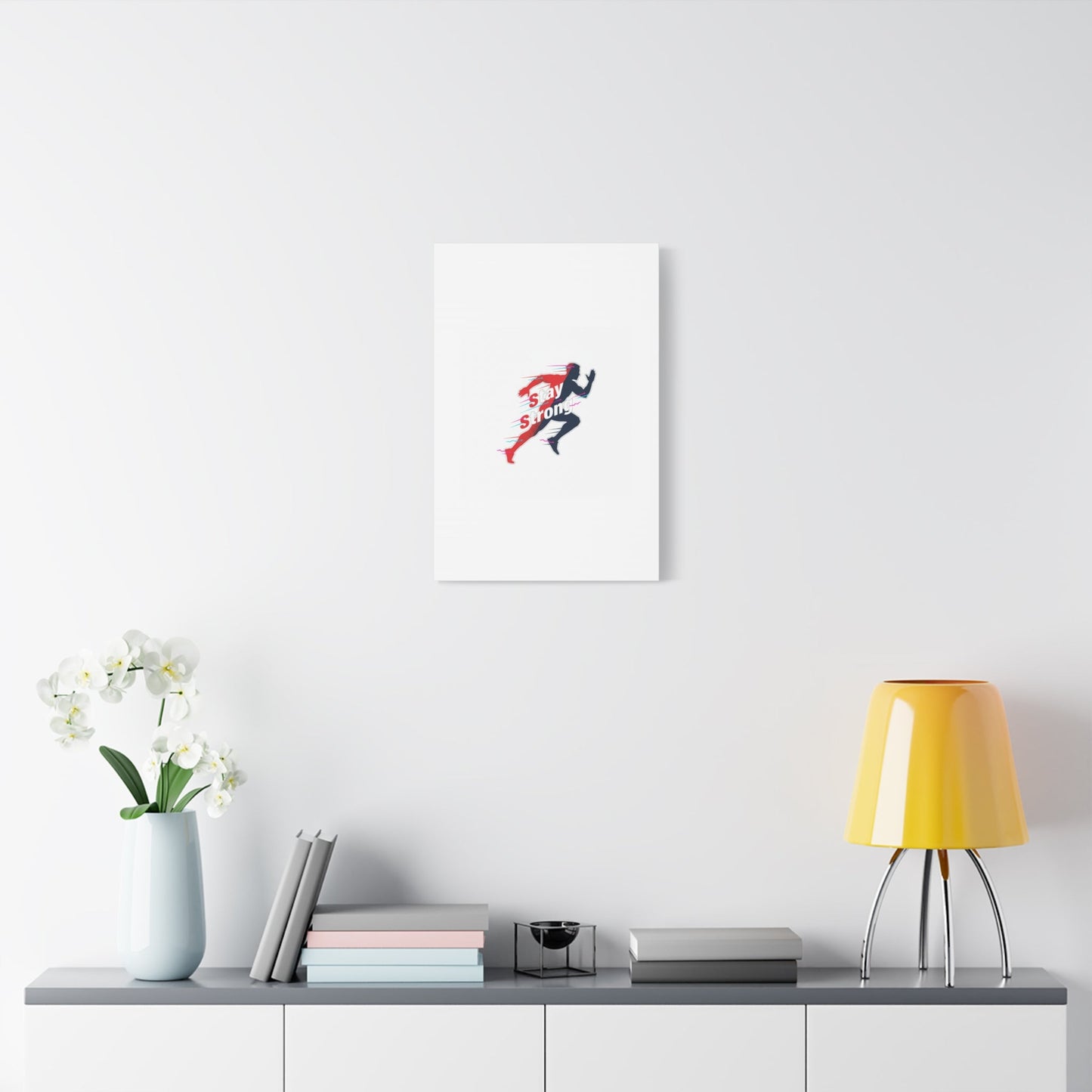 Stay Strong Runner Canvas | Fitness Motivation, Gym Wall Art