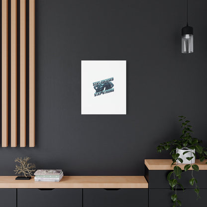Stay Focused Stay Strong Gym Canvas Wall Art