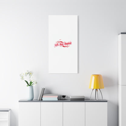 Lift Run Repeat Gym Motivation Canvas Wall Art