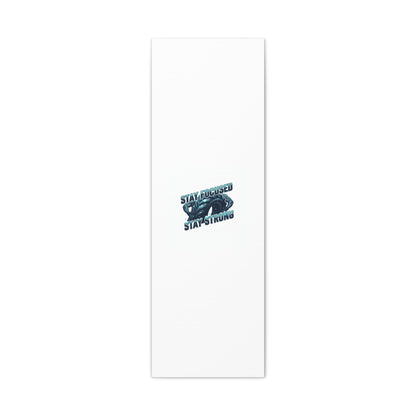 Stay Focused Stay Strong Gym Canvas Wall Art