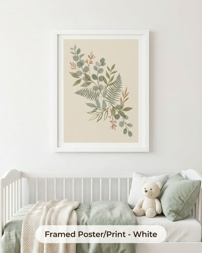 Sage Botanica Boho Botanical Print