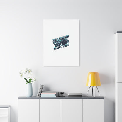 Stay Focused Stay Strong Gym Canvas Wall Art